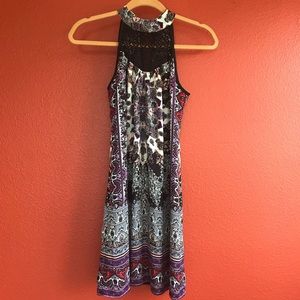 Black Paisley Summer Dress (size S)